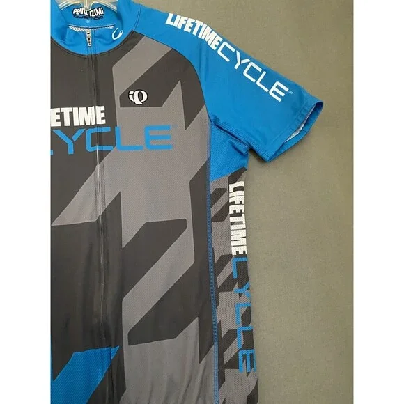 Pearl Izumi Cycling Jersey Men's Large Elite Series Gray Toyota Biking Full Zip - Picture 5 of 16